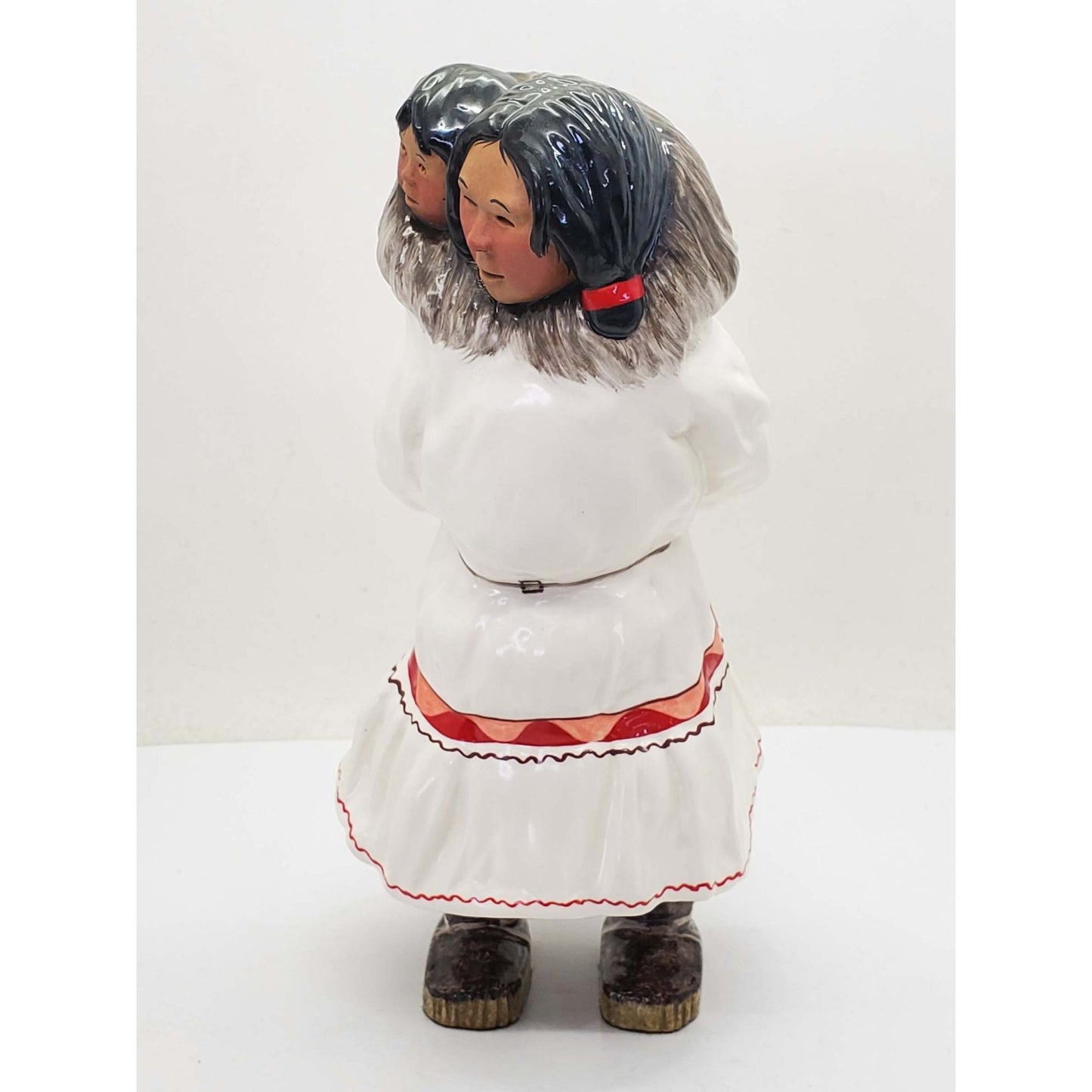 C. Alan Johnson 1962 Anna Mother Baby Papoose White Parka Alaskan Inuit Eskimo