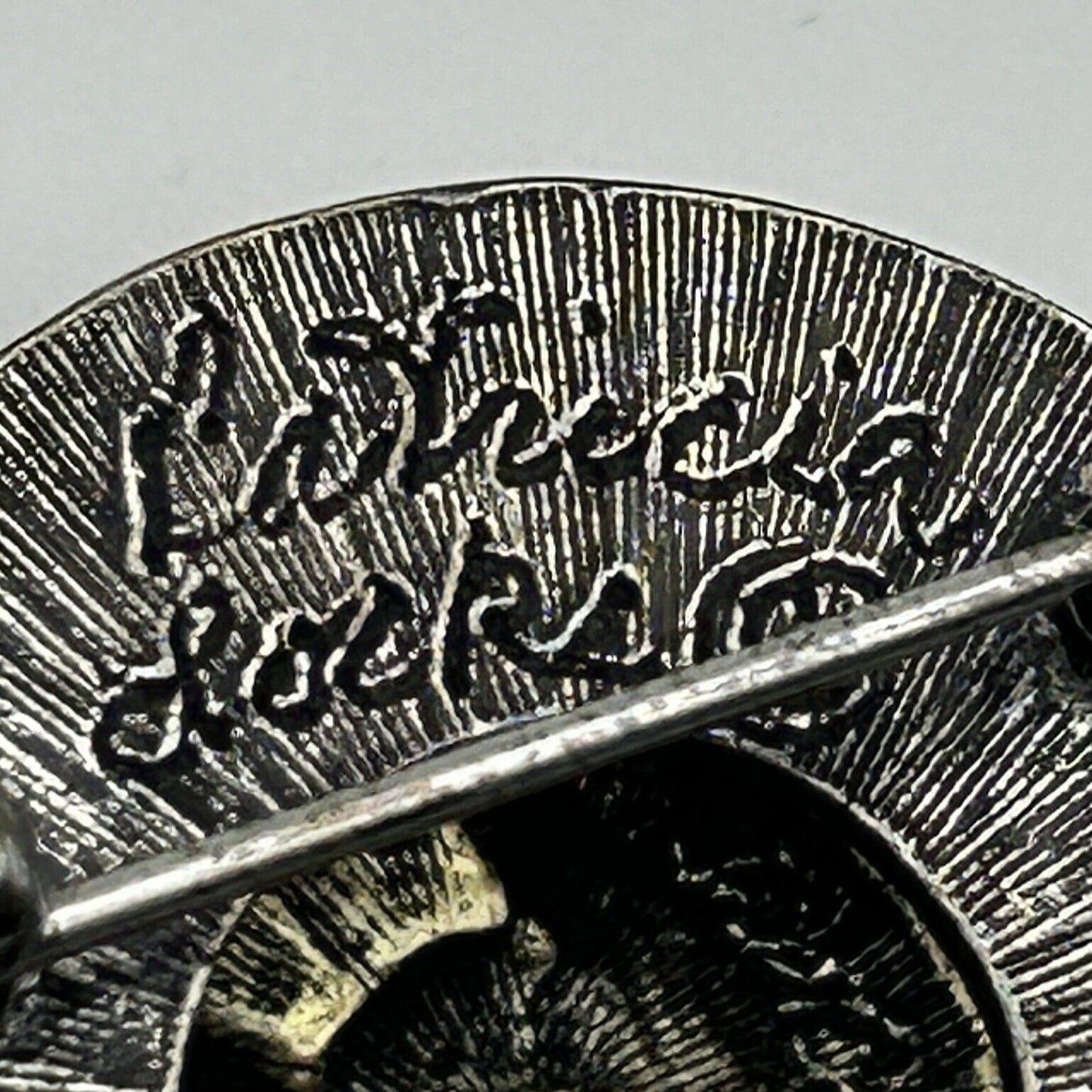 Rare Vintage Patricia Locke Sundial Brooch - Marked/Signed