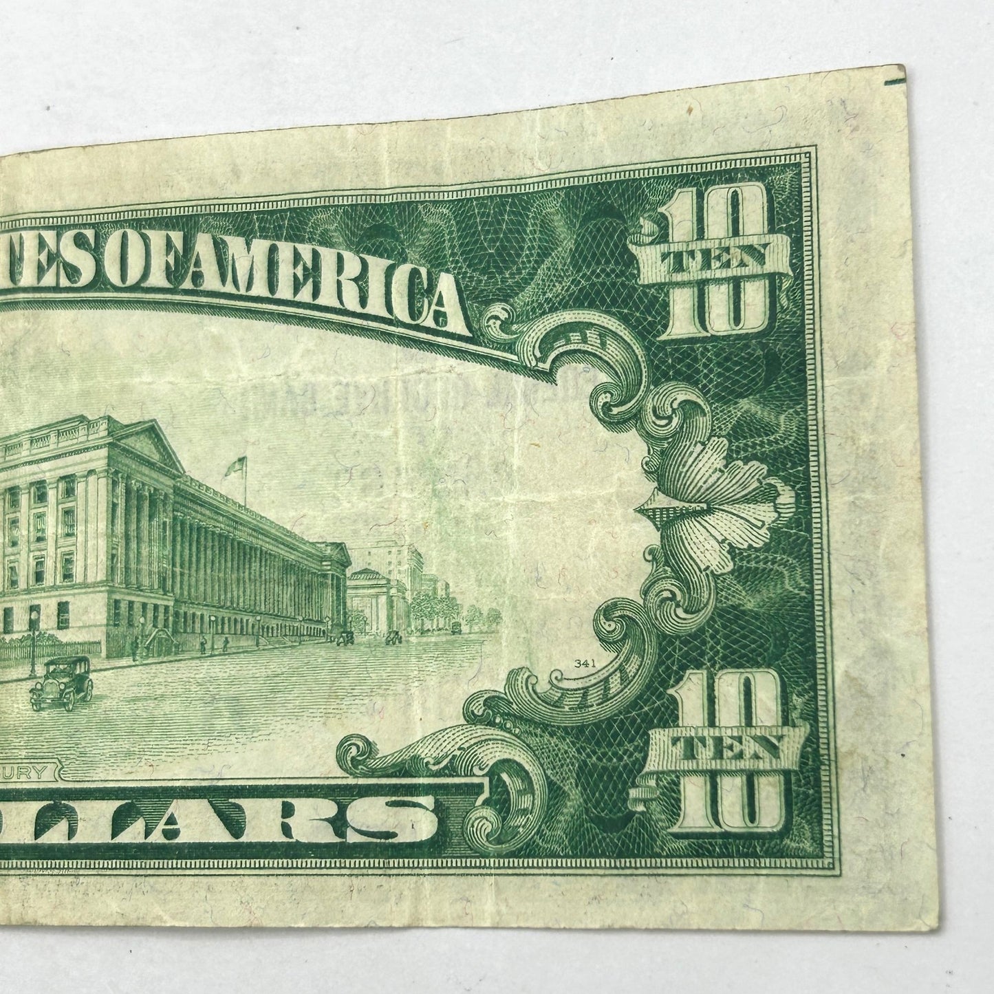 Series of 1929 $10 FRN G-Chicago, Brown Seal, Circ VF