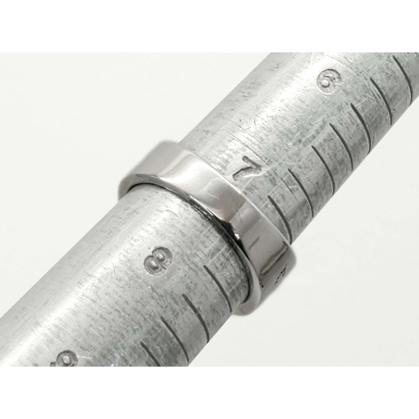 0.08 ctw Diamond Wave Setting Band Ring 14k White Gold Size 7.5