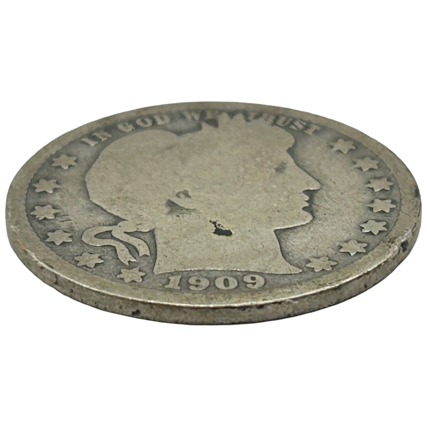 1909-O Barber Quarter Dollar New Orleans 25C - Key Date Circulated
