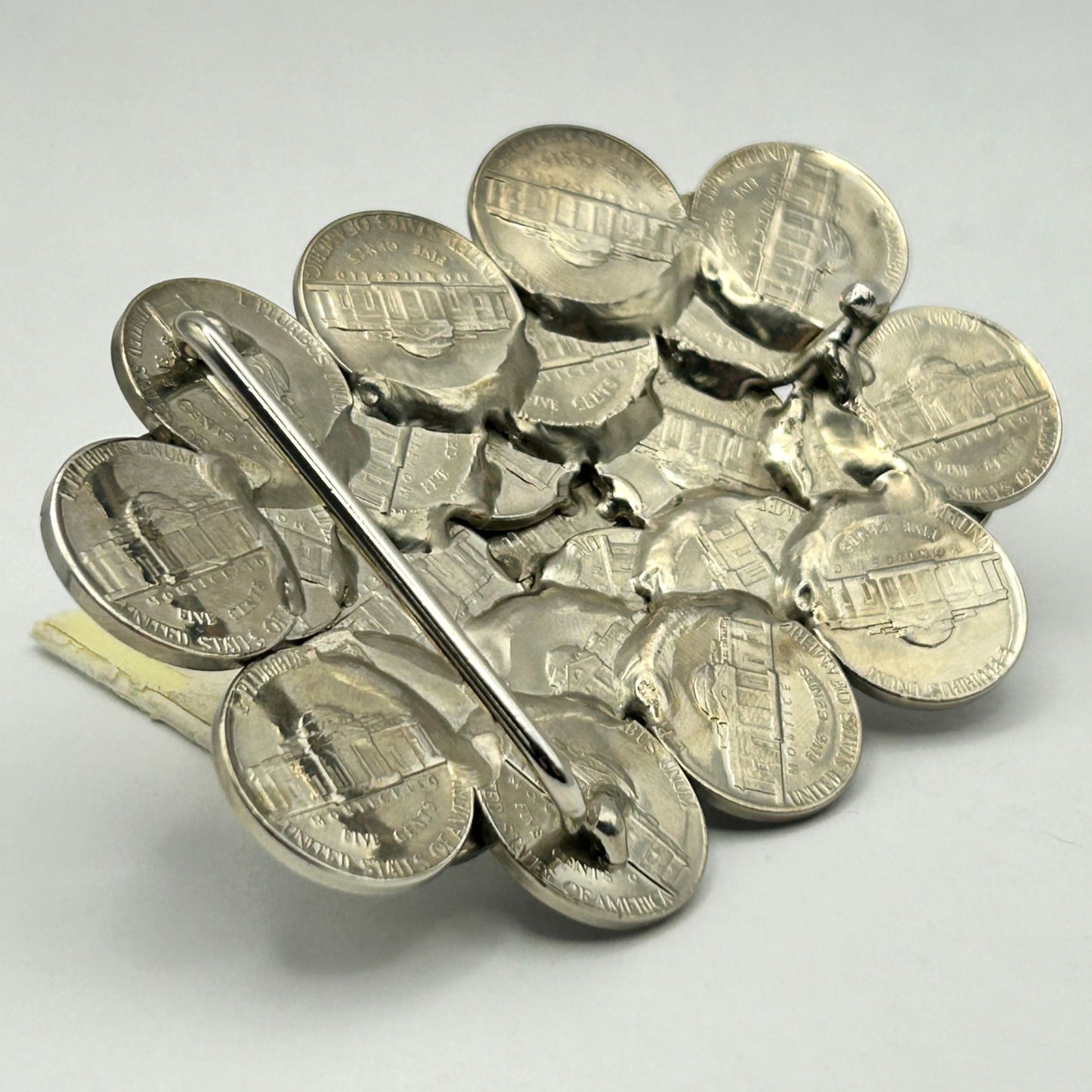 1970s Jefferson Nickel Coin Belt Buckle - 120.9g