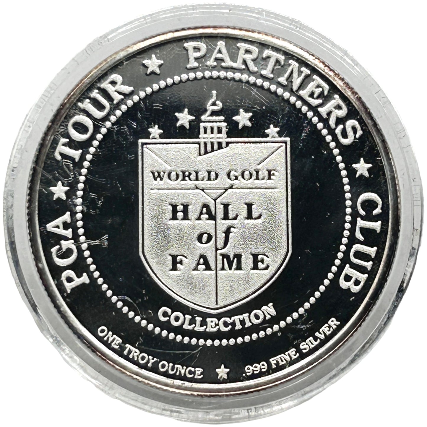 Gary Player PGA Golf Hall of Fame Coin 1 Troy Oz .999 Fine Silver Rare Round