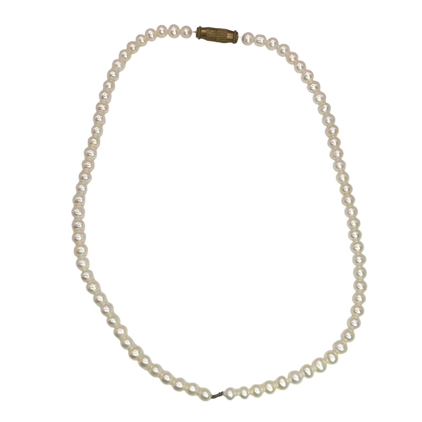 Classic Round Pearl Choker Necklace White Cream Feminine Coquette Girl Bridal