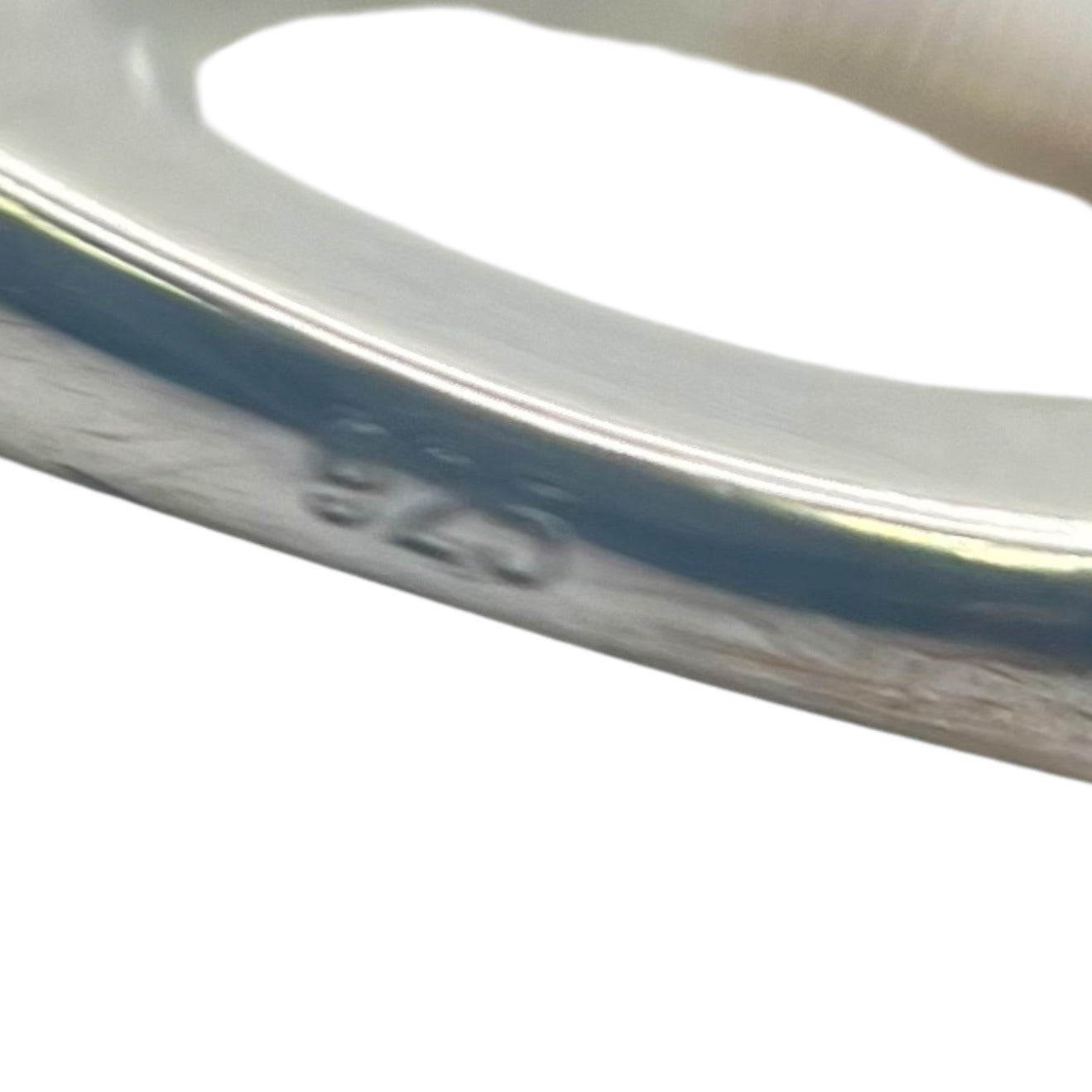 925 Sterling Silver Cubic Zirconia Dangle Hoop Earrings Oval Minimalist Classic