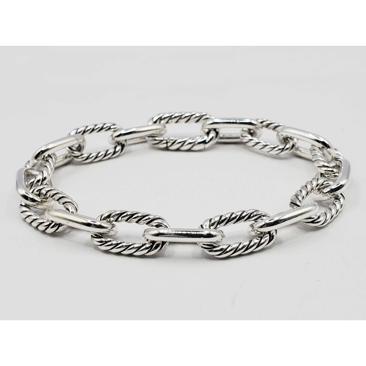 David Yurman DY Madison Chain Bracelet 8.5mm Sterling Silver Medium