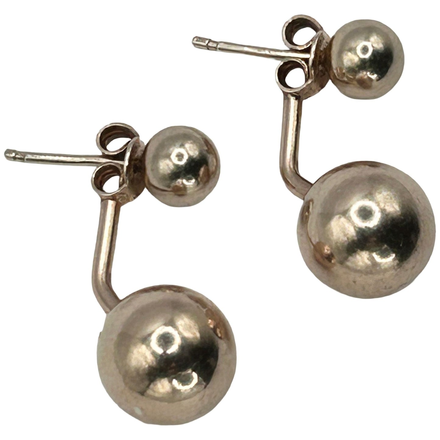 Dyadema Italy 14k Gold-Filled 925 Sterling Silver Ball Stud Earrings