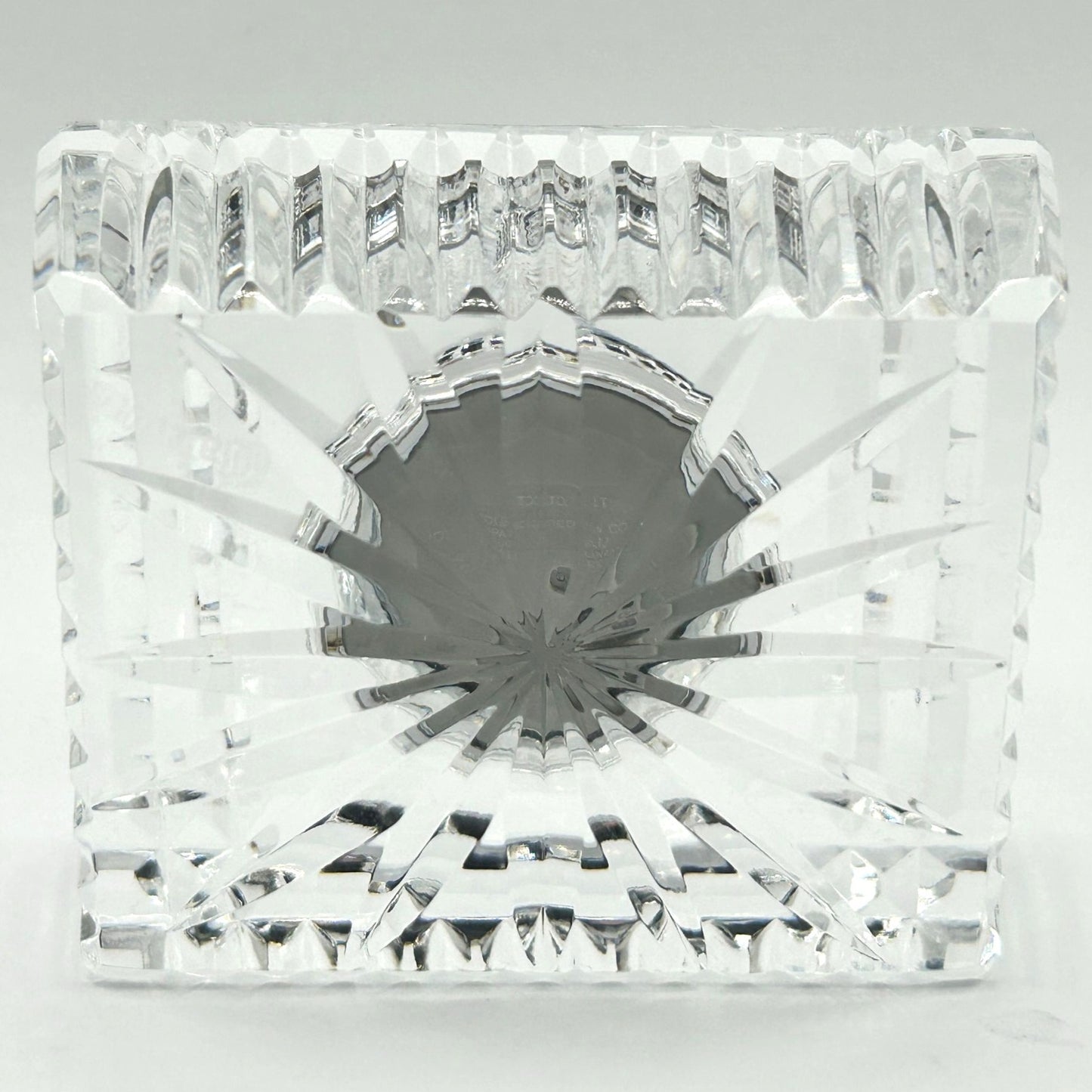 Waterford Rectangular Cut Crystal Small Clock - WORKING - 582 034 00 30
