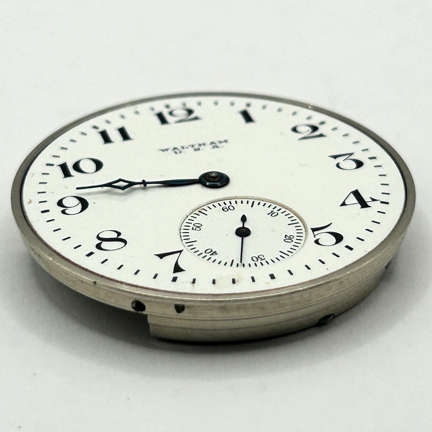 Waltham Pocket Watch Movement 15 Jewels 22665412 - WORKING