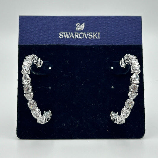Swarovski Tennis Deluxe Hoop Earrings