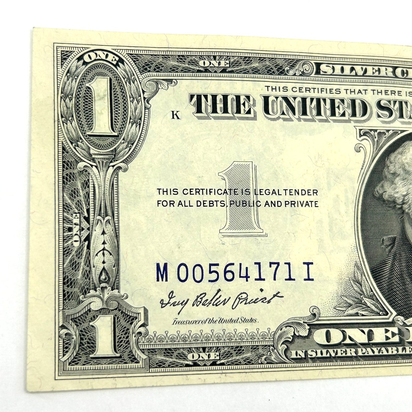 1935-E $1 Blue Seal Silver Certificate - Circulated - M00564171I