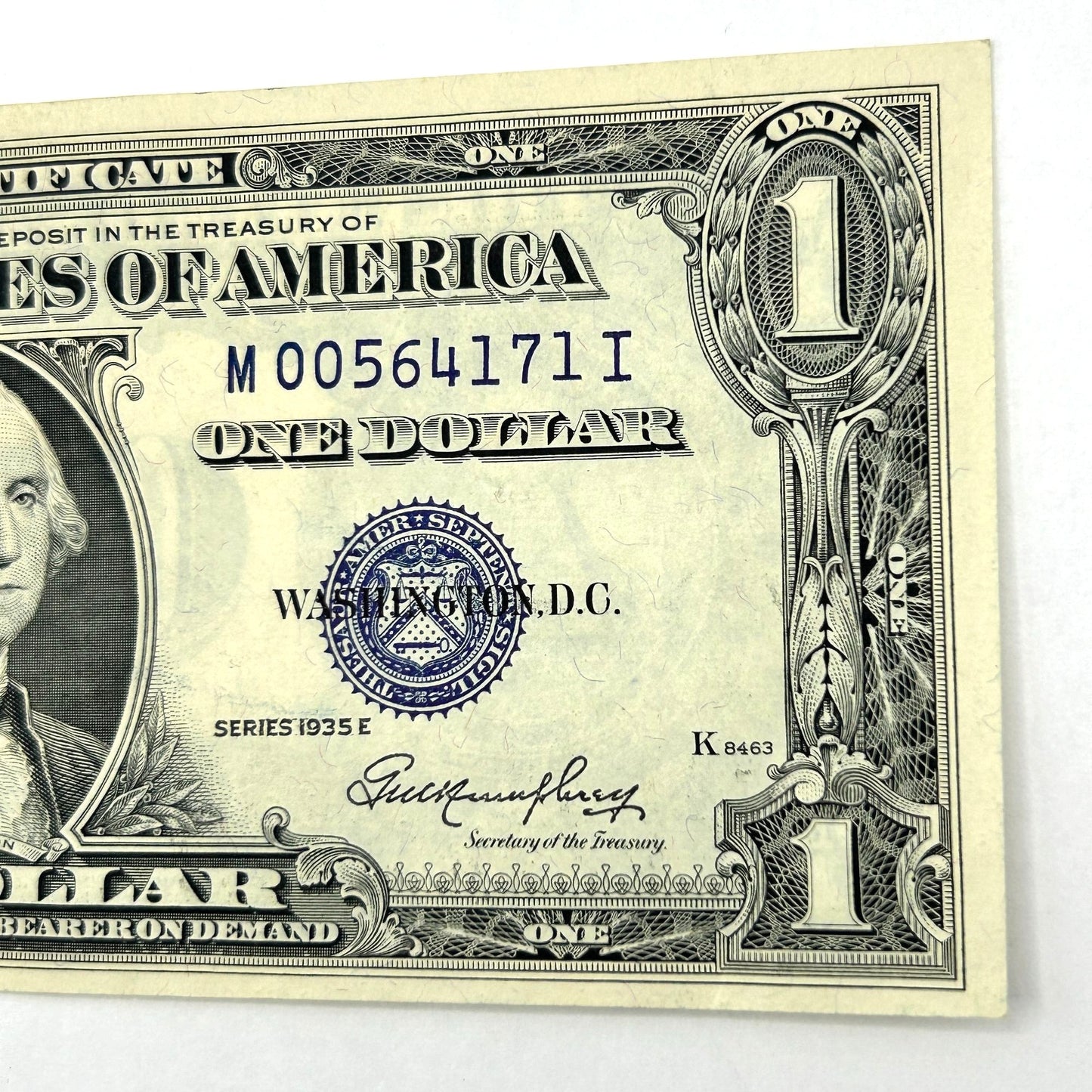 1935-E $1 Blue Seal Silver Certificate - Circulated - M00564171I