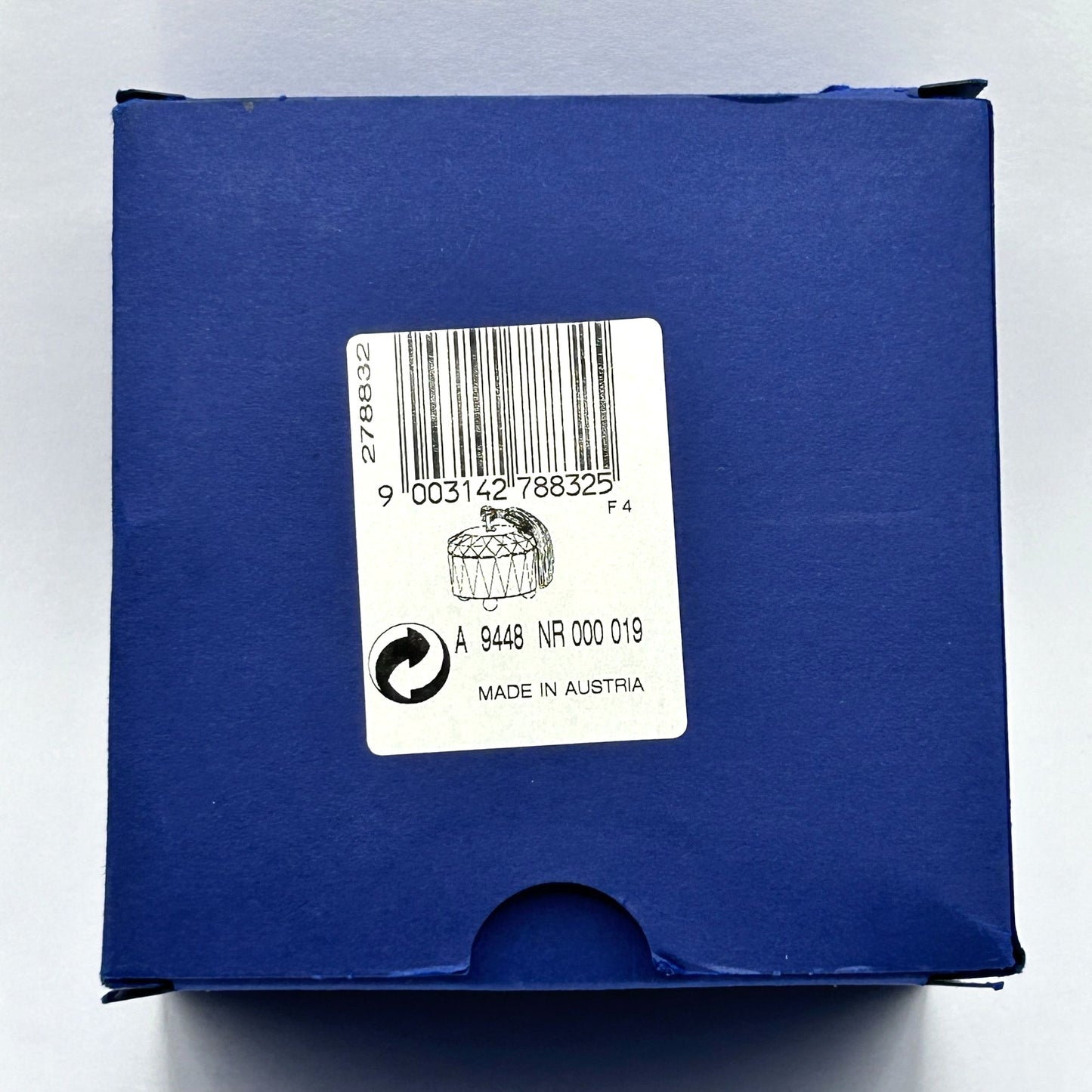 Swarovski Crystal 278832 Love Jewelry Box Complete In Box With Certificate