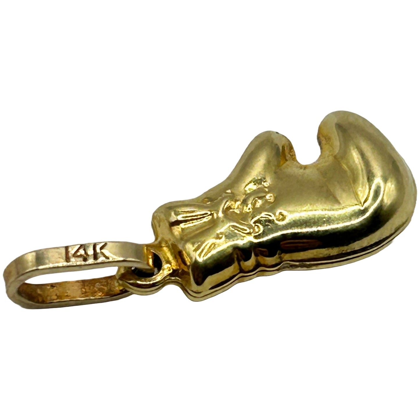14k Yellow Gold Boxing Glove Pendant/Charm