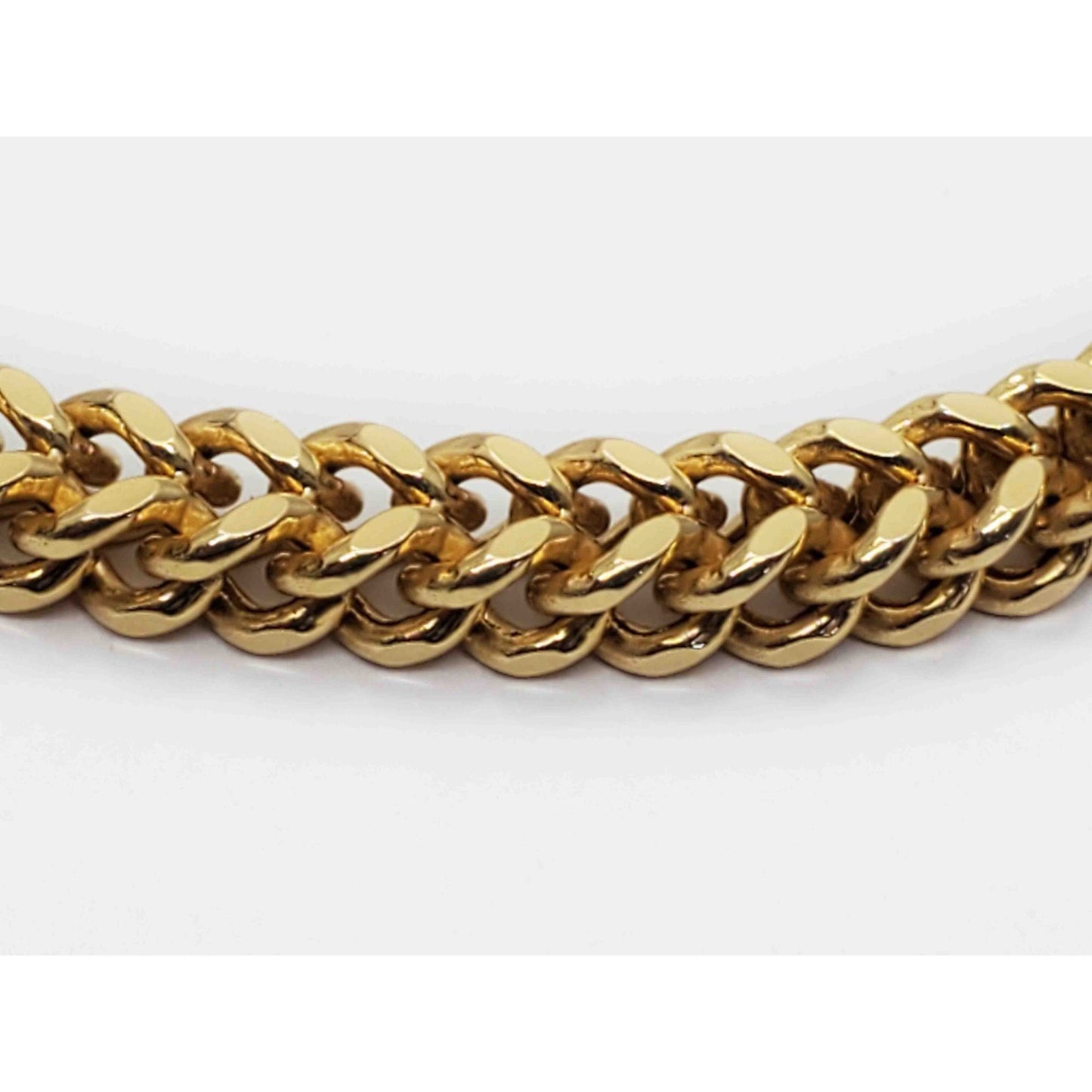 Italian 5.1mm Wide Box Wheat Link Tennis Bracelet 8-1/4" Long 14k Gold