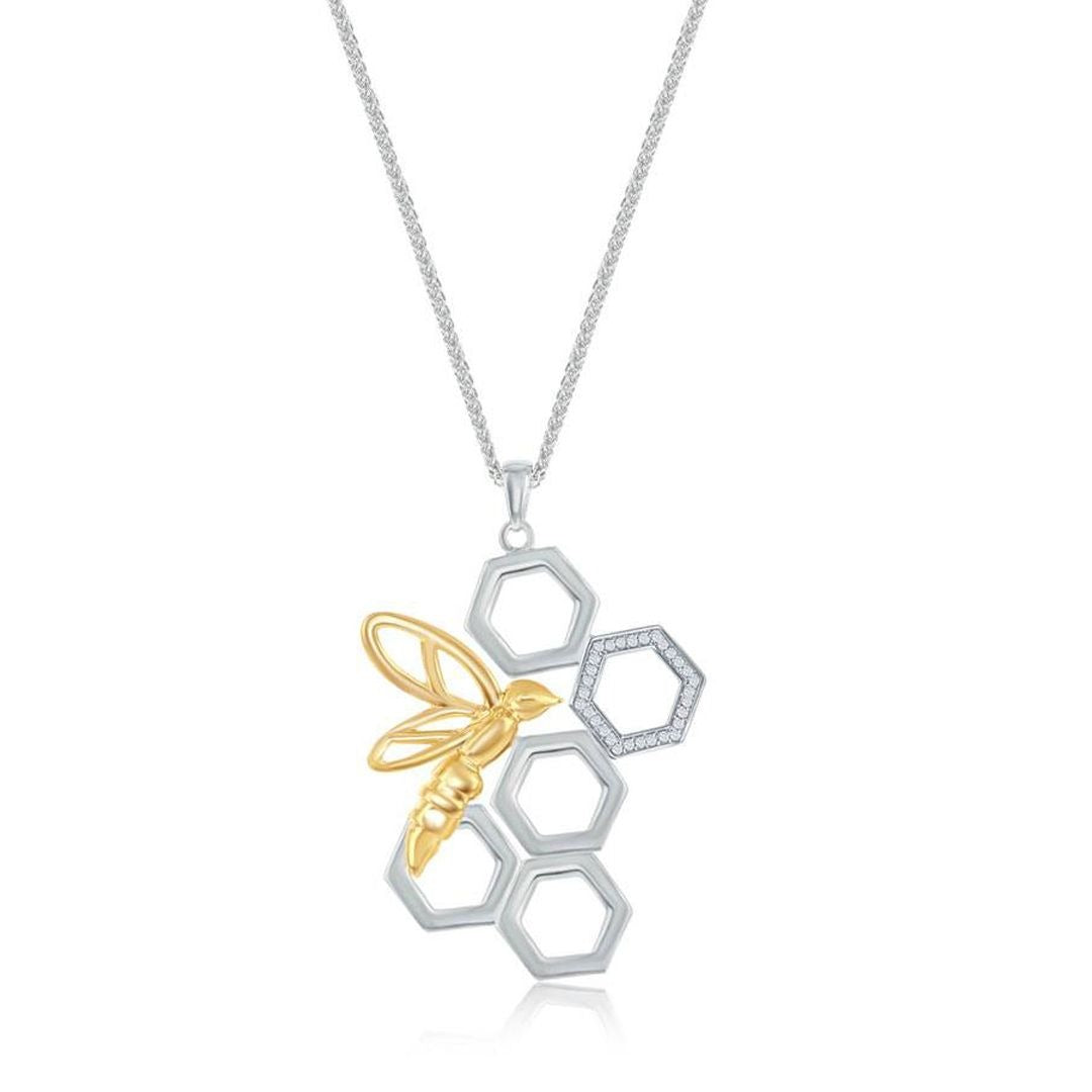 Universe Fine Jewelry MARVEL The Wasp - 30" Pendant Necklace 925 Sterling Silver