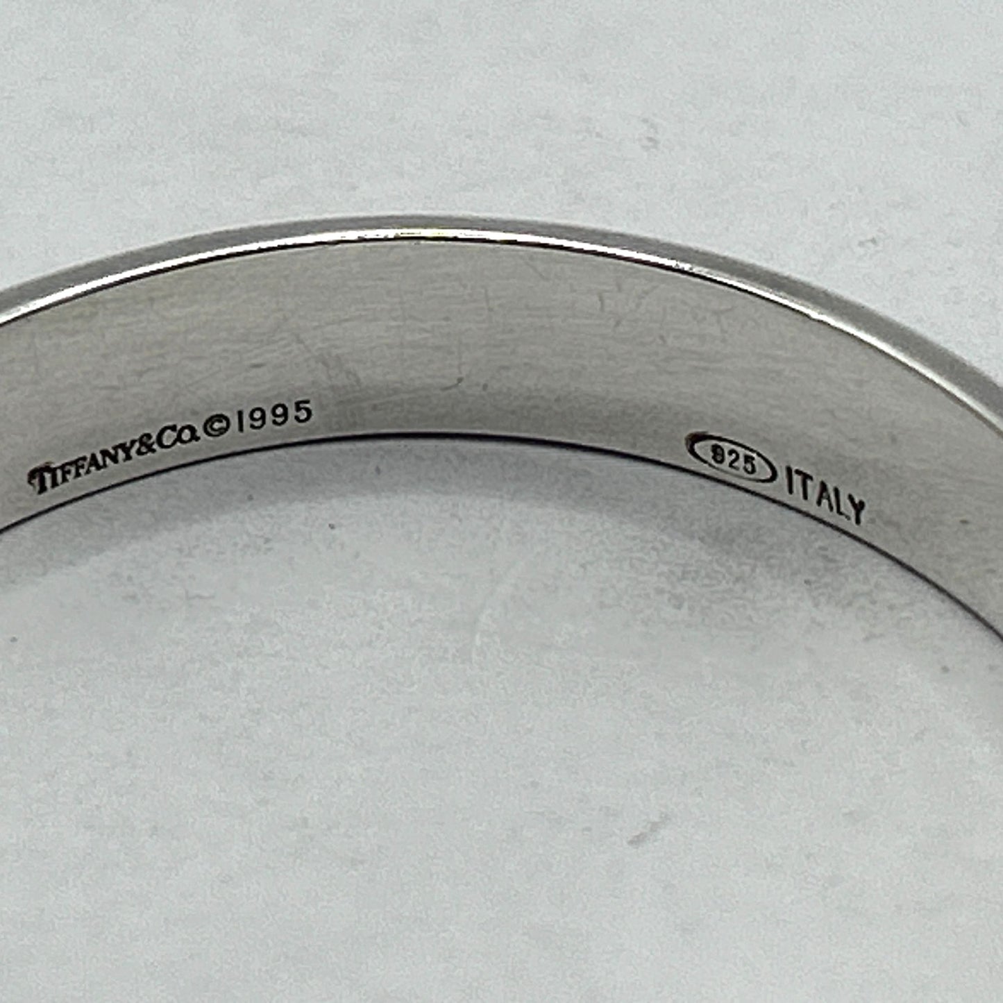 Tiffany & Co. 1995 Atlas Cuff Bracelet 6.5" in 925 Sterling Silver + Pouch & Box