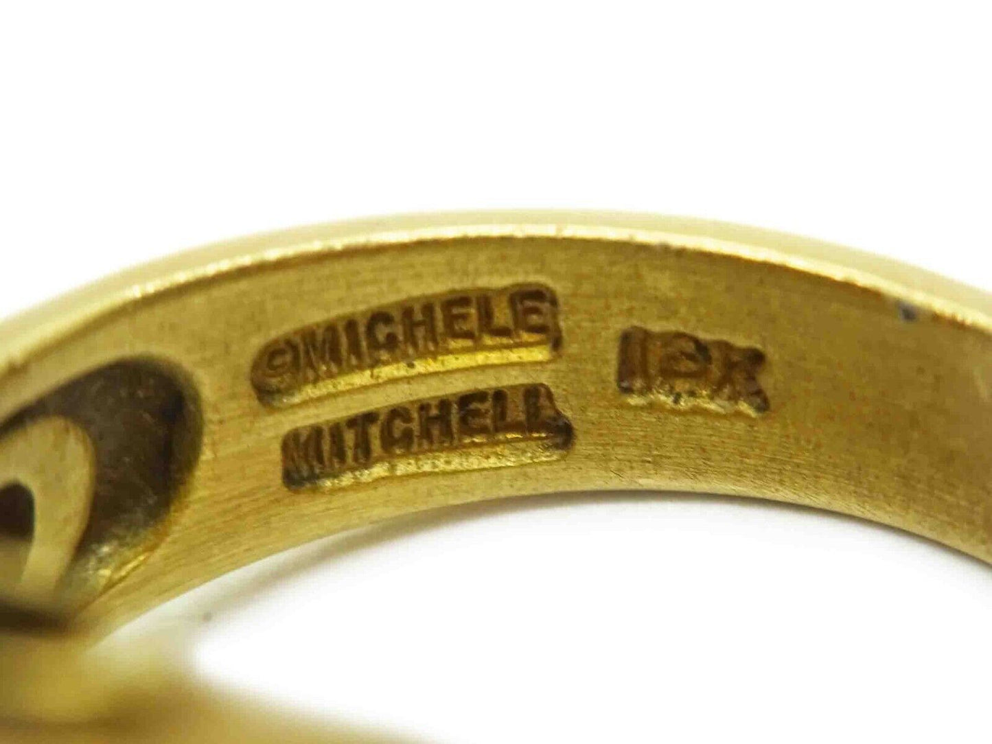 Michelle Mitchell 4.85ct Natural Palmeira Citrine Ring 18k Gold Size 6.25