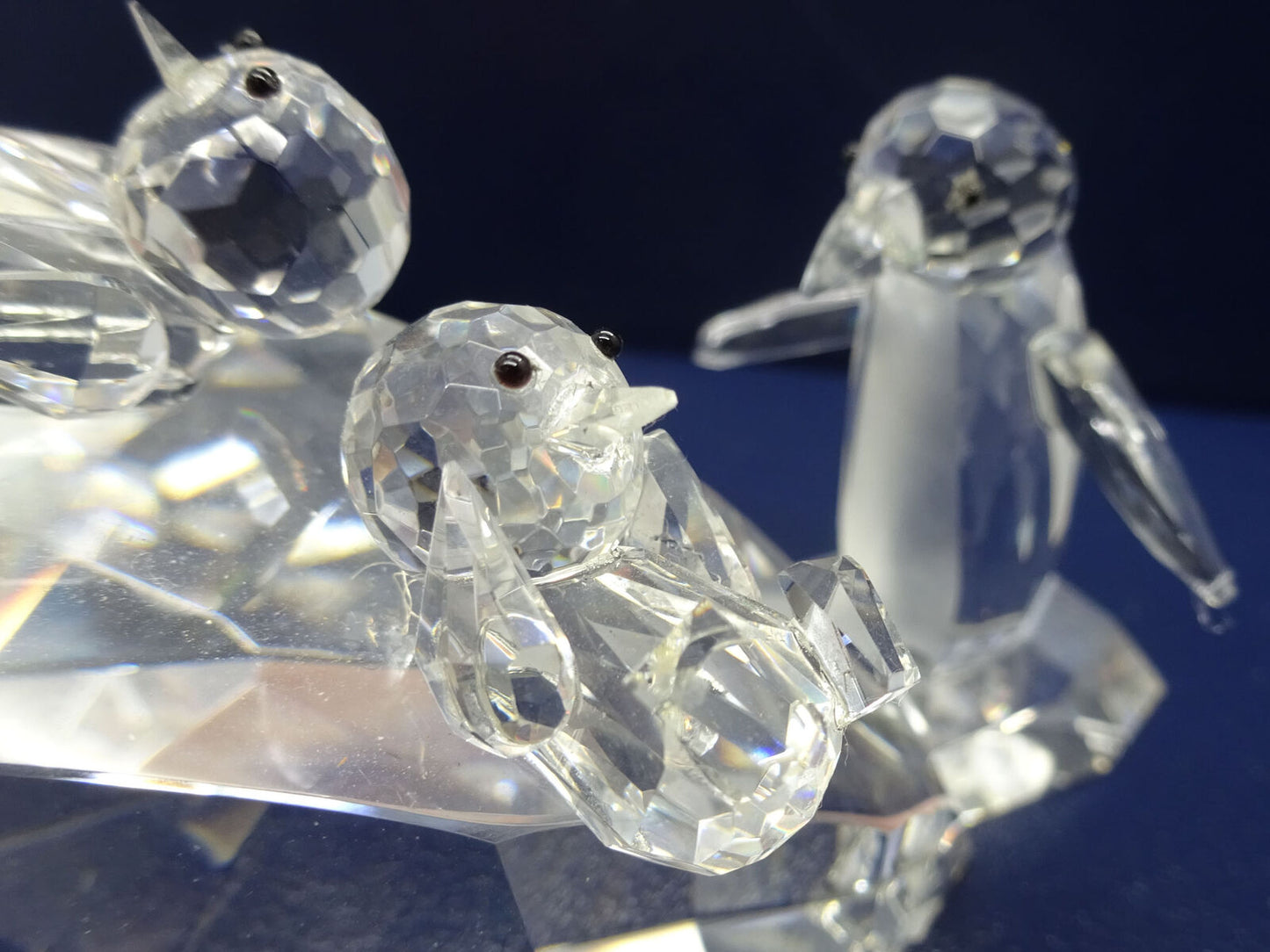 Crystal World Thrills 'n Chills Penguins Figurine #1016