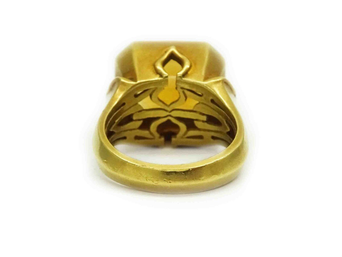 Michelle Mitchell 4.85ct Natural Palmeira Citrine Ring 18k Gold Size 6.25