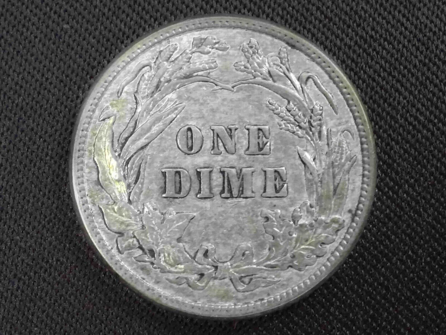 1912 10C Barber Dime KM# 113 About Uncirculated