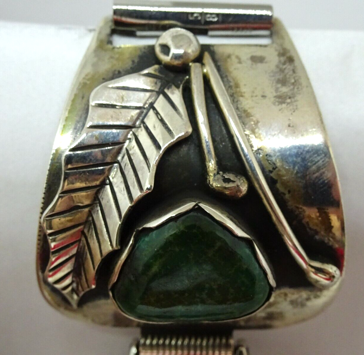 Southwestern Native American Sterling Silver & Turquoise Watch Tips