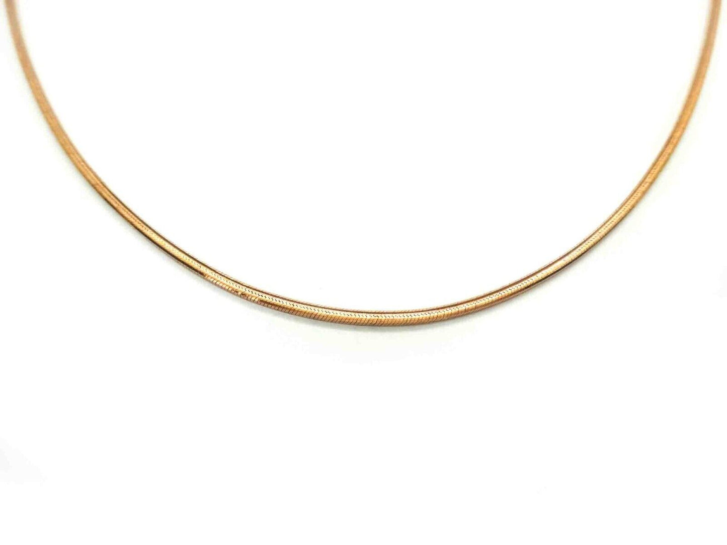 1.5mm Wide Dia-Cut Box Chain Necklace 18k Rose Gold 20" Long 10.7 Grams