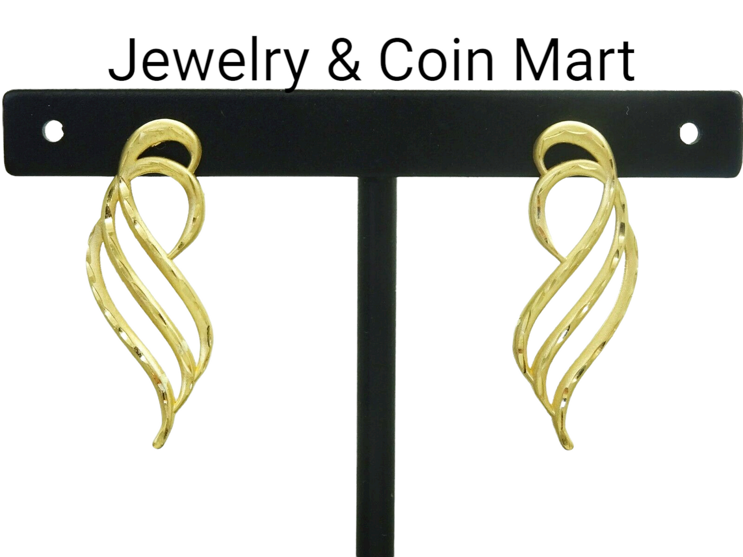 14k Angel Wing Design Drop Earrings Michael Anthony designer