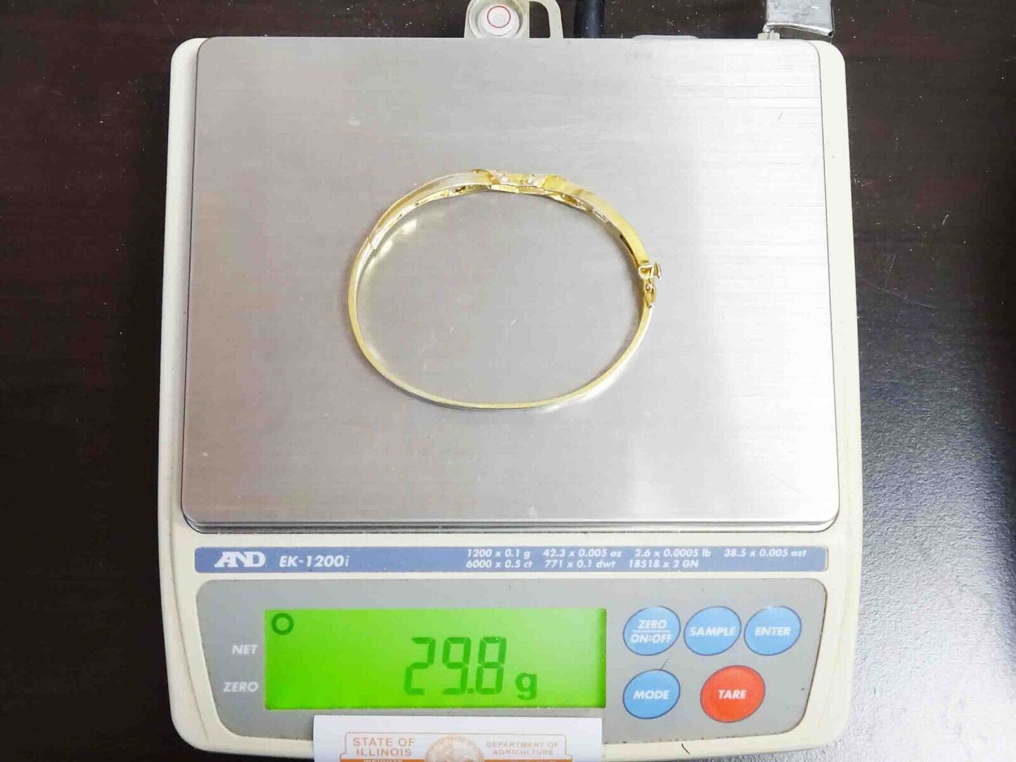 2.10ct tw Natural Diamond Fancy Hinged Bangle Bracelet 14k Gold 29.8 Grams