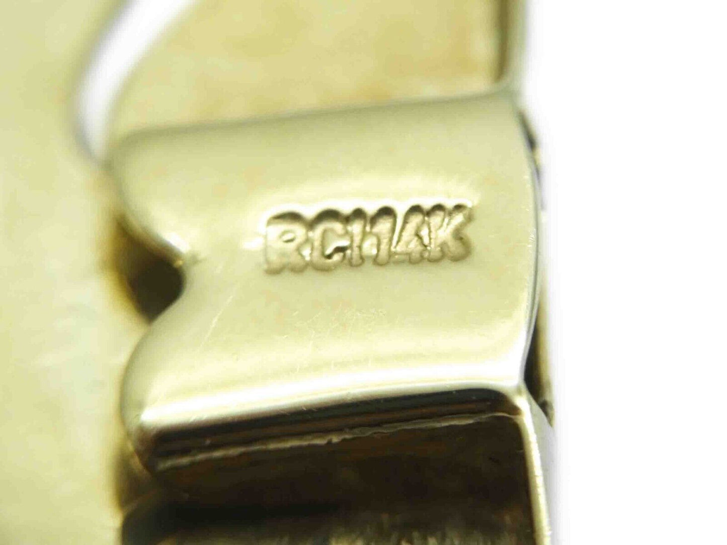 18mm Wide Two-Tone Panel Link Tennis Bracelet 14k Yellow & White Gold