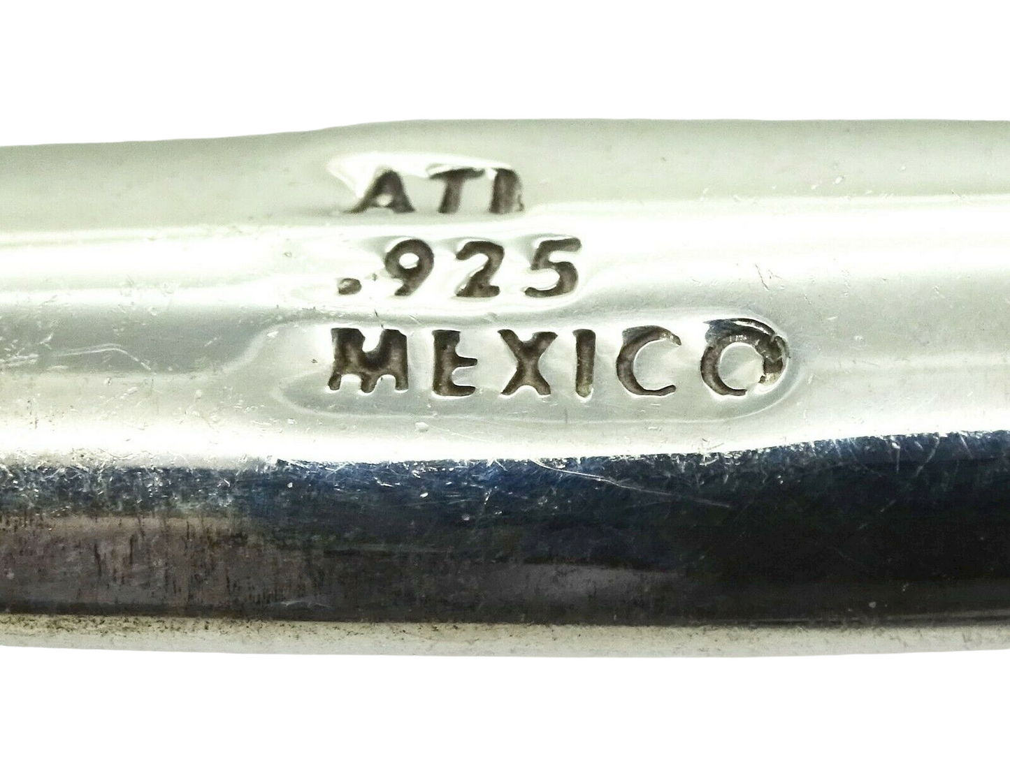 Mid Century Modern Taxco Mexico Sterling Silver Earrings Signed 11.8 Grams