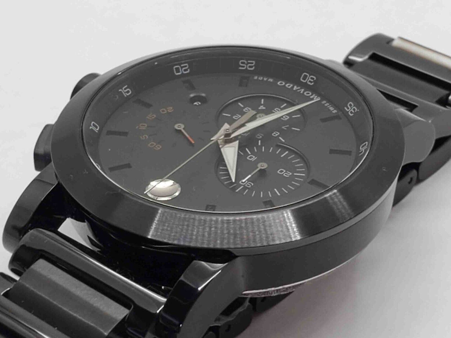 Movado Men's Black 44mm Signature Sport Chronograph Wristwatch