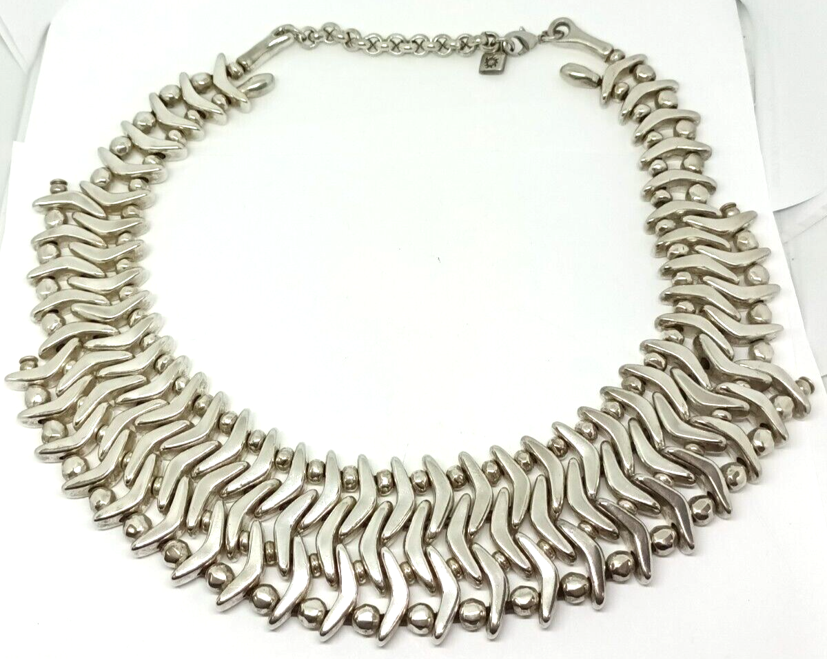 Uno De 50 Short Cleopatra Statement Necklace Choker 1.5'' Thick