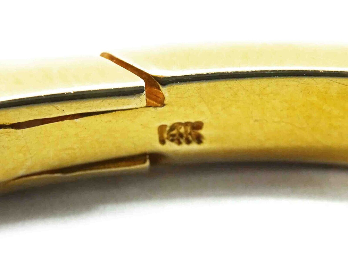 2.10ct tw Natural Diamond Fancy Hinged Bangle Bracelet 14k Gold 29.8 Grams