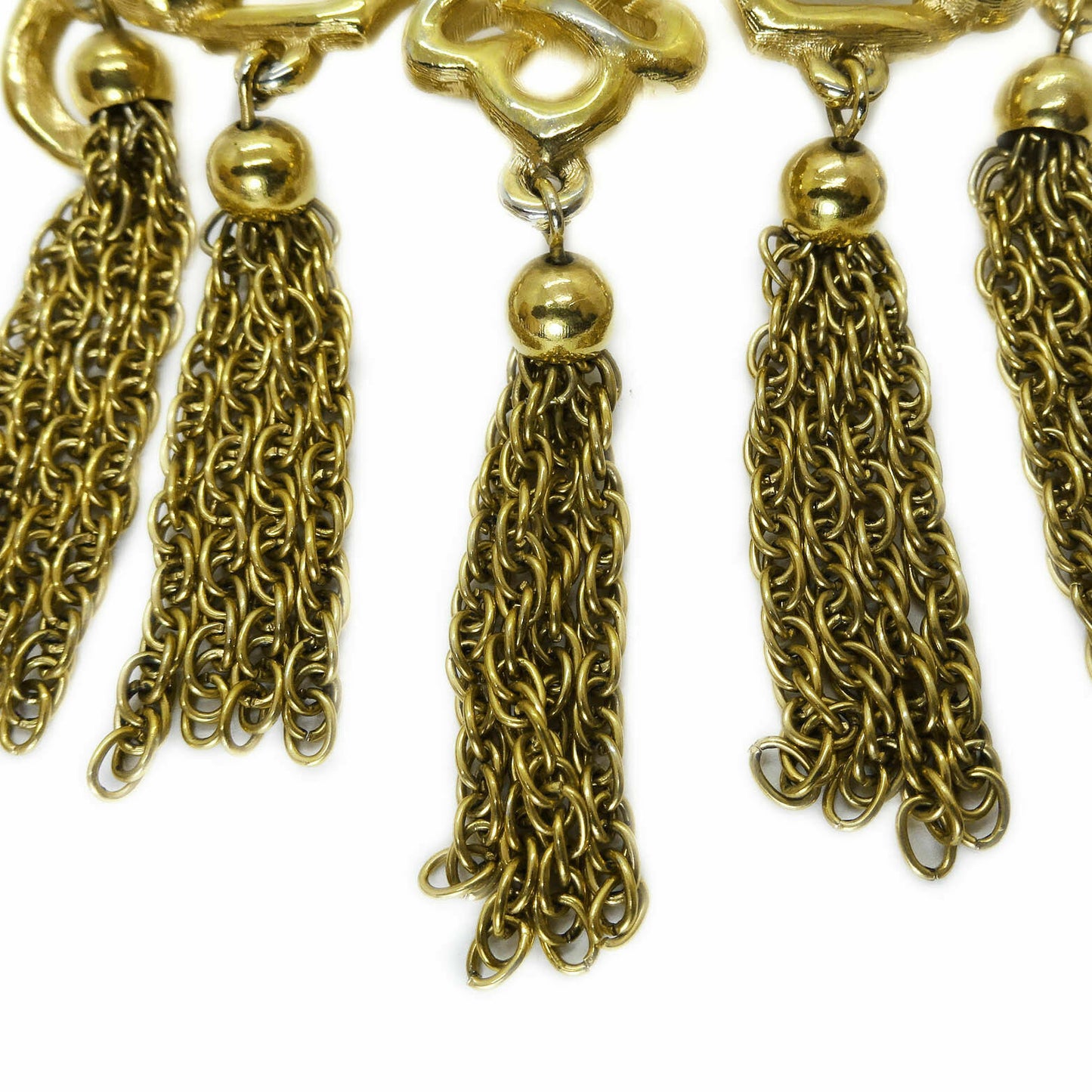 Vintage Boucher Large Gold Tone Dangle Pin Brooch Signed