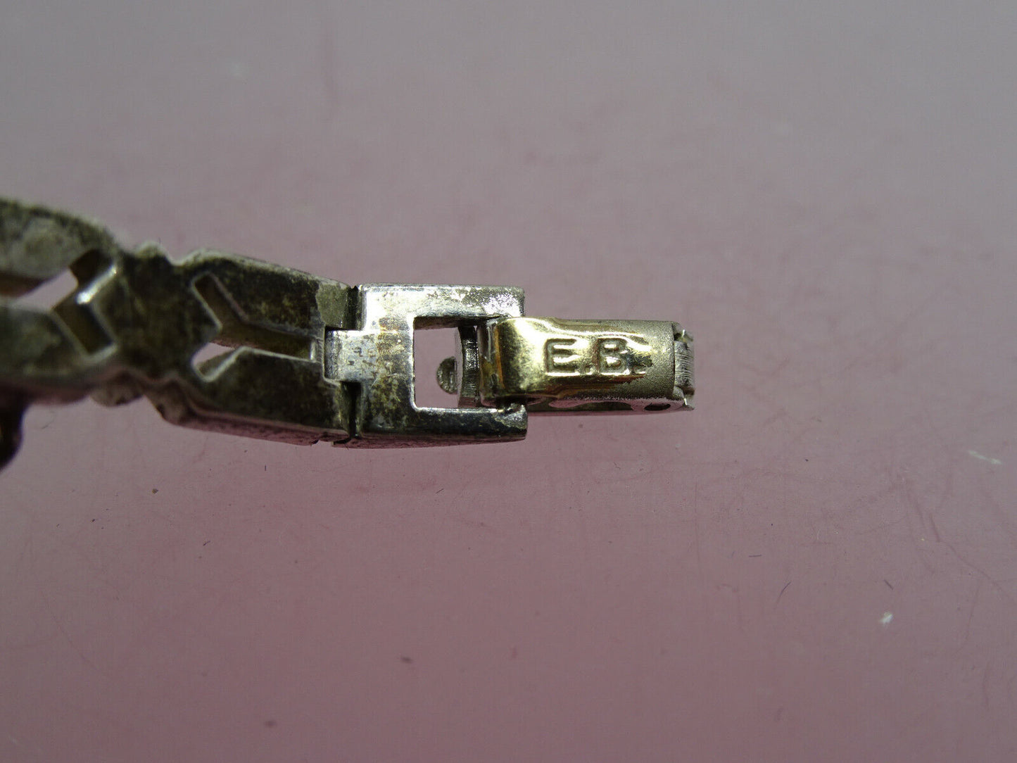 Vintage Engel Brothers Art Deco Rhinestone Paste Bracelet E.B. Bridal Bracelet