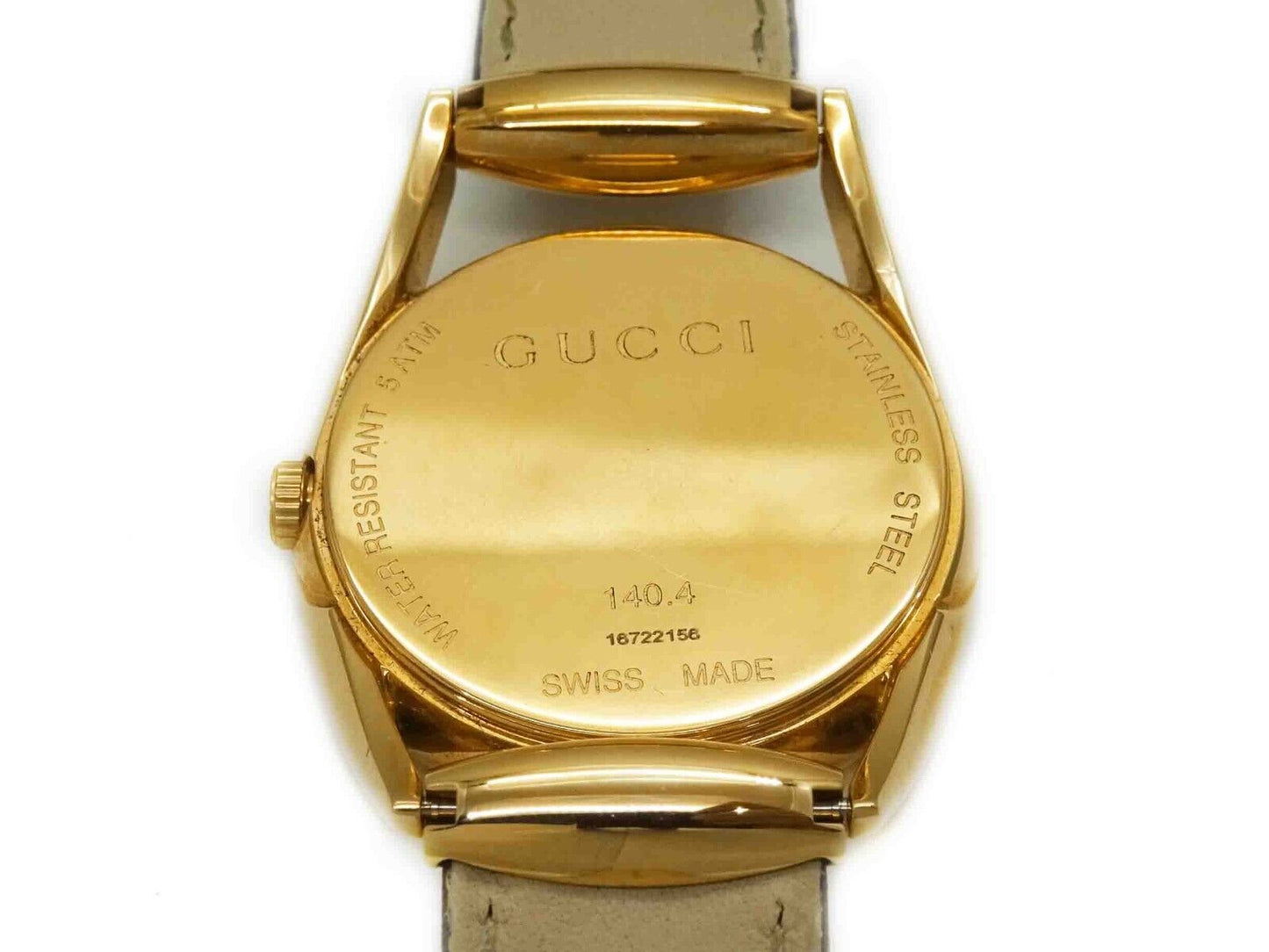 Gucci Horsebit Watch Swiss Quartz Rose Gold Ladies Watch 140.4 Stainless Genuine
