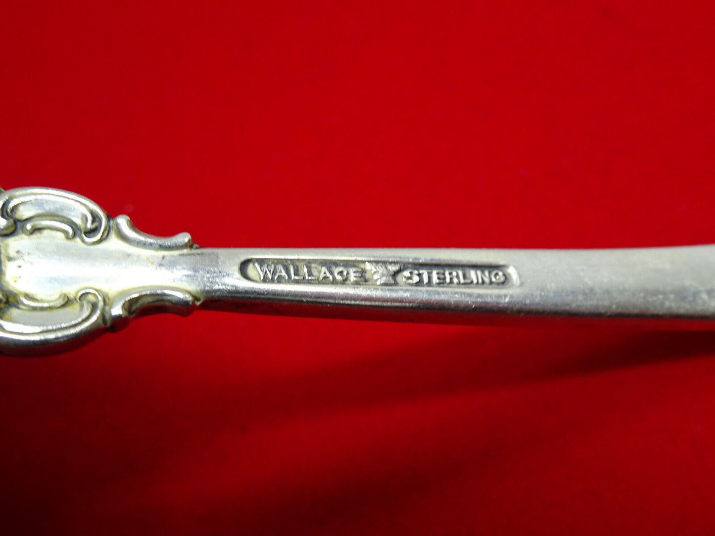 Wallace Grande Baroque Sterling Silver Gravy Ladle 6-1/2" No Mono