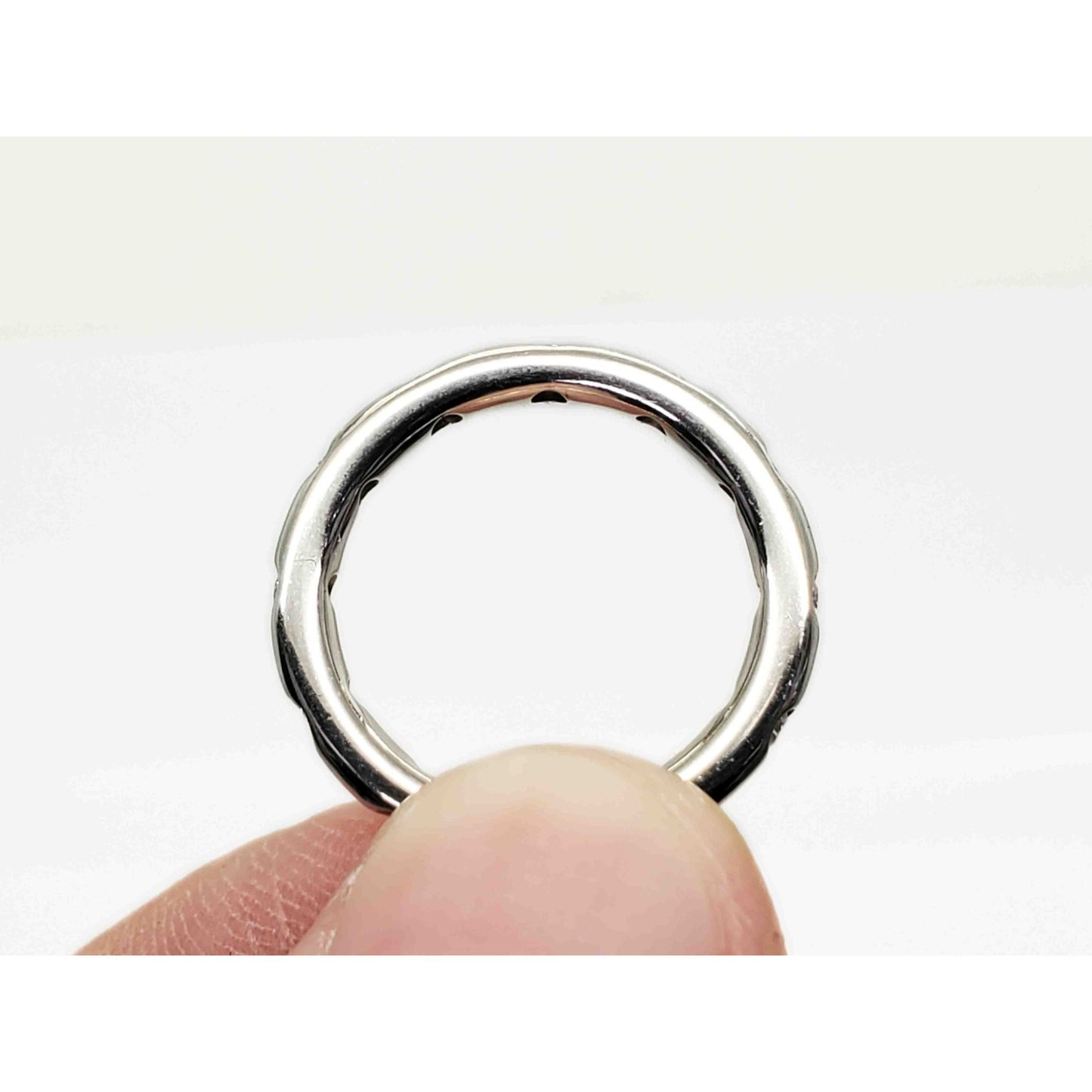 Tiffany & Co Etoile 0.22 ctw Diamond 2.6mm Wide Platinum Band Ring Size 5