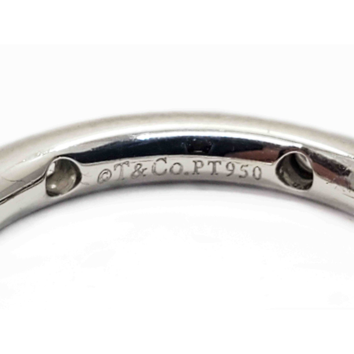 Tiffany & Co Etoile 0.22 ctw Diamond 2.6mm Wide Platinum Band Ring Size 5