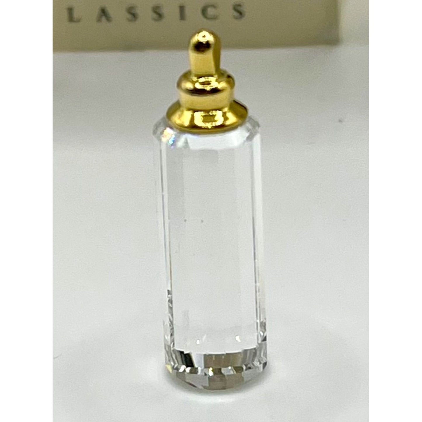 Swarovski Crystal Memories Classics Baby Bottle Gold Tone 171158