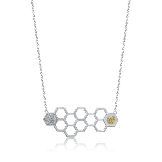 MARVEL Universe Fine Jewelry The Wasp - 18" Pendant Necklace 925 Sterling Silver
