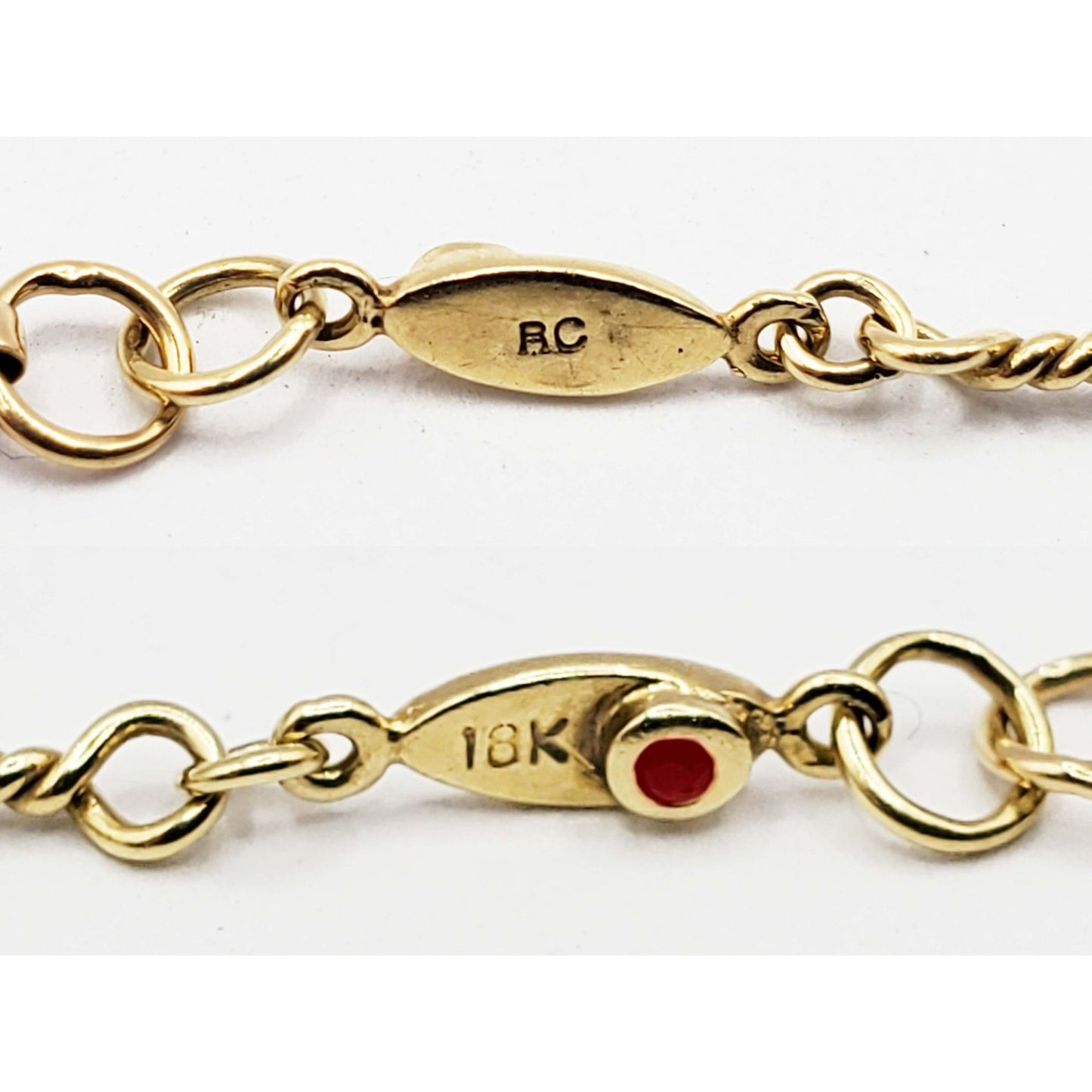Roberto Coin Designer Natural Diamond Station Bracelet 18k Yellow Gold