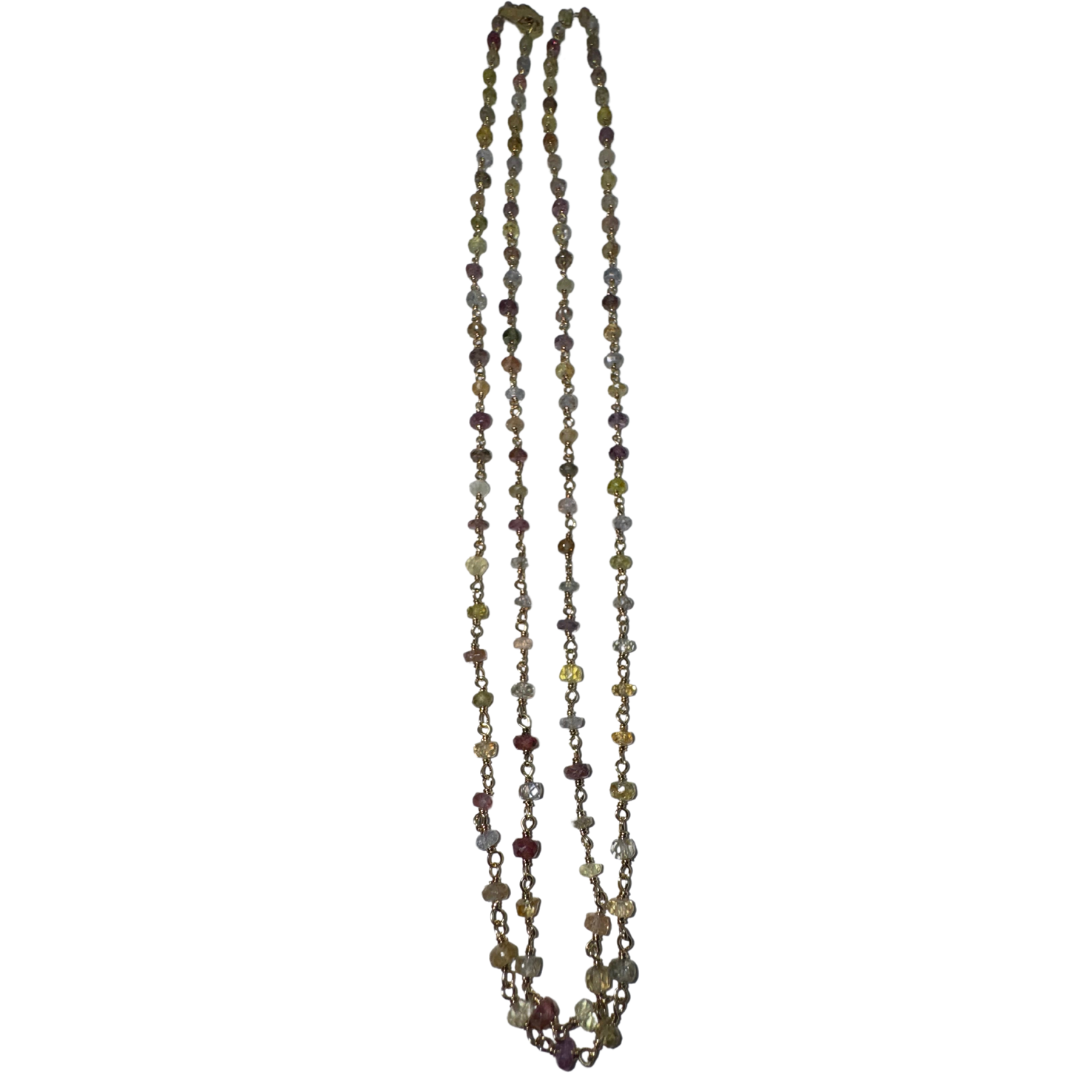 Dainty Light-Colored Multi Tourmaline Necklace/ Choker