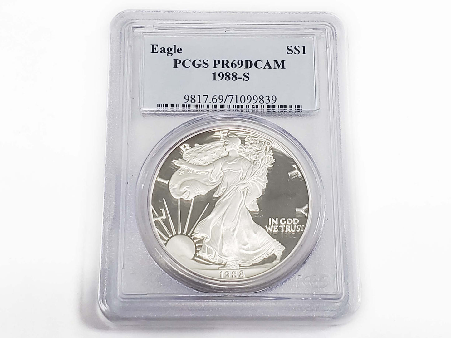 1988-S Silver Eagle Proof PCGS PR69DCAM