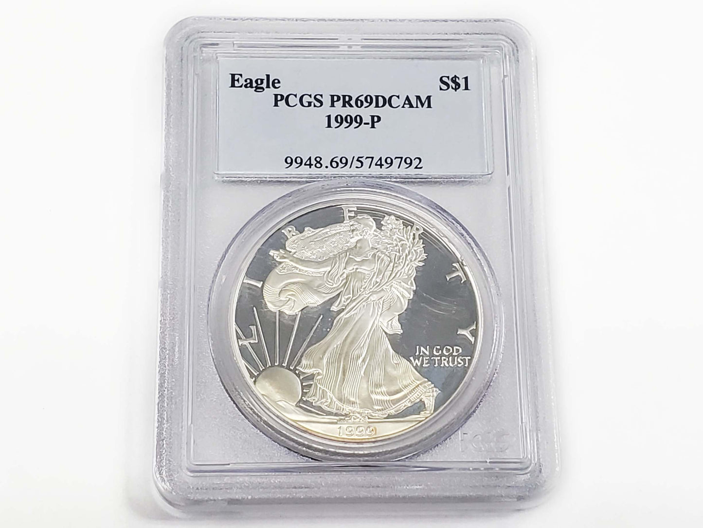 1999-P Silver Eagle Proof PCGS PR69DCAM