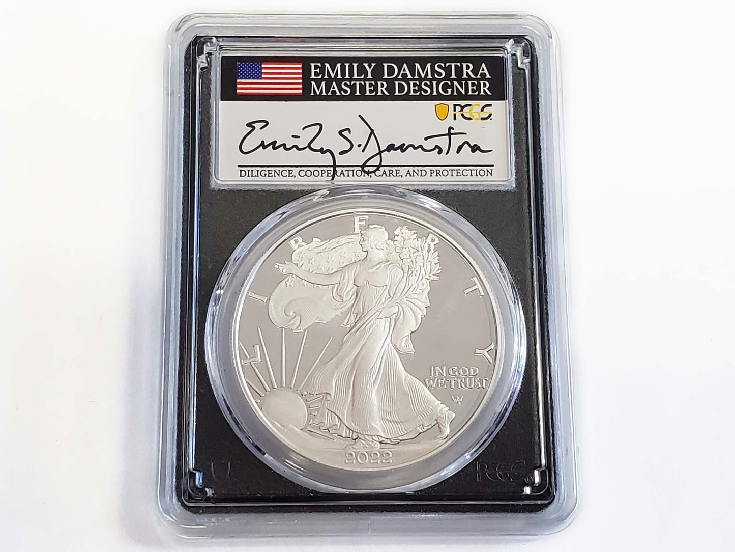 2022-W 1 Troy Oz Silver Eagle Proof PCGS PR70DCAM