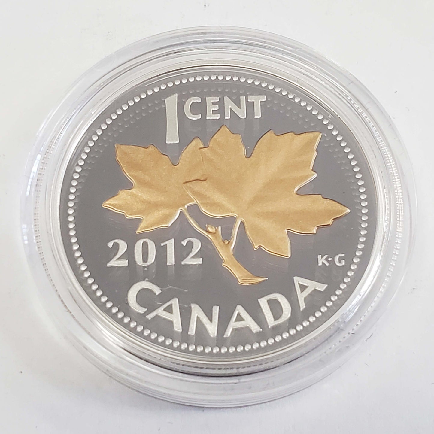 Royal Canadian Mint 2012 1/2 oz .999 Fine Silver 1-Cent Coin w/Box