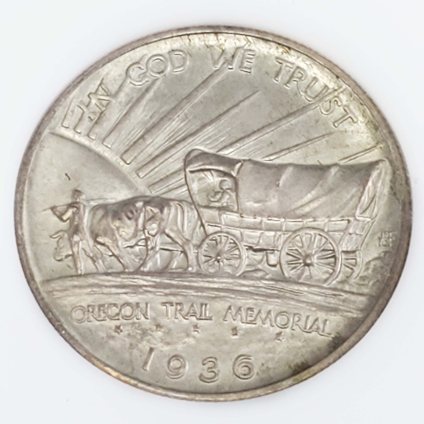 1936-S Oregon Trail Memorial Commemorative Silver Half Dollar