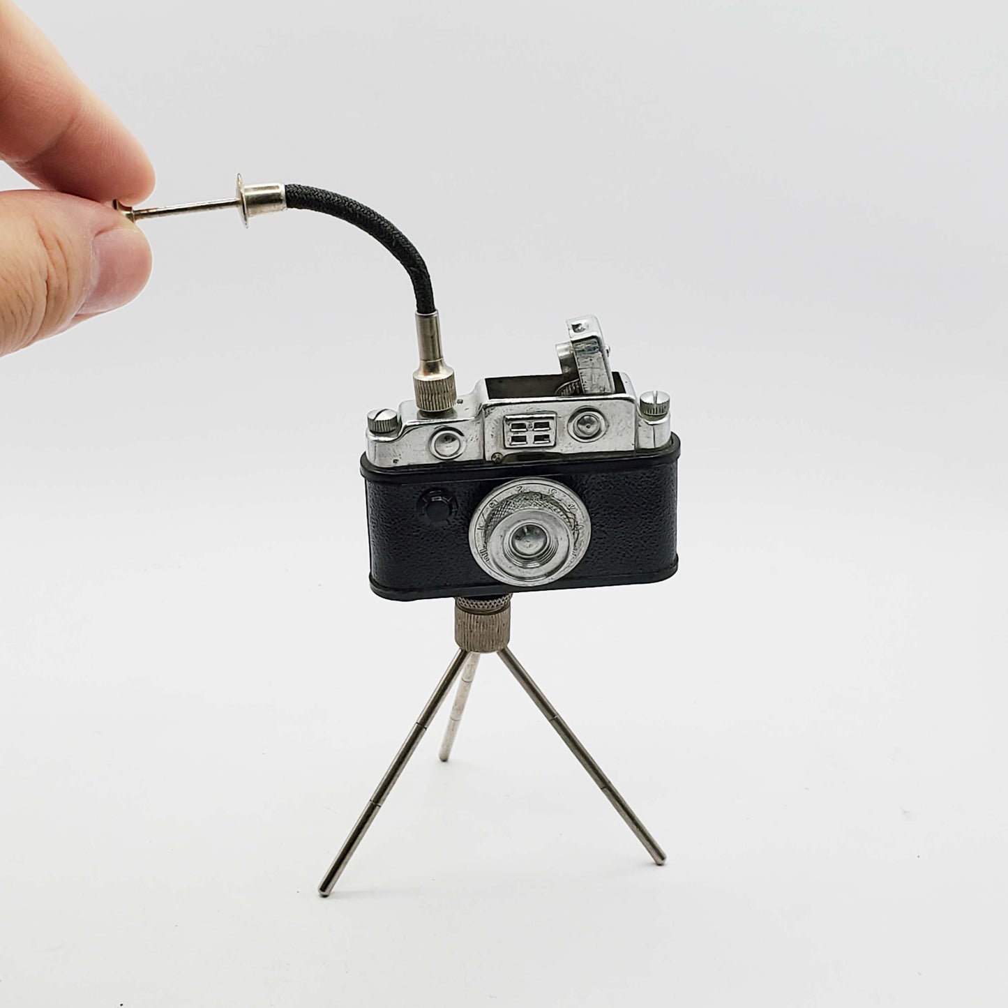 Vintage Mini Camera Novelty Lighter with Tripod and Shutter Release